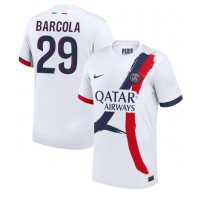 Paris Saint-Germain Bradley Barcola #29 Fotballklær Bortedrakt 2024-25 Kortermet